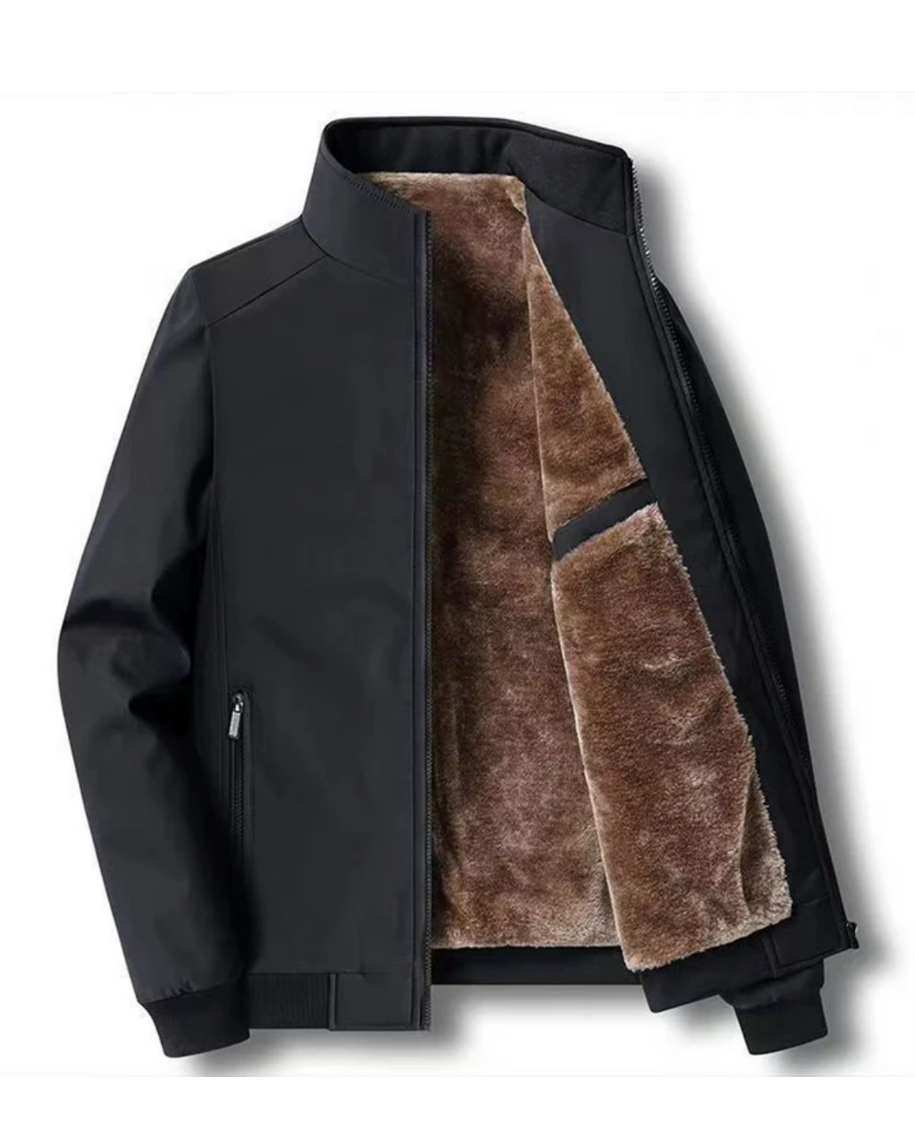 Casaco anti-rugas com forro interior suave para homem