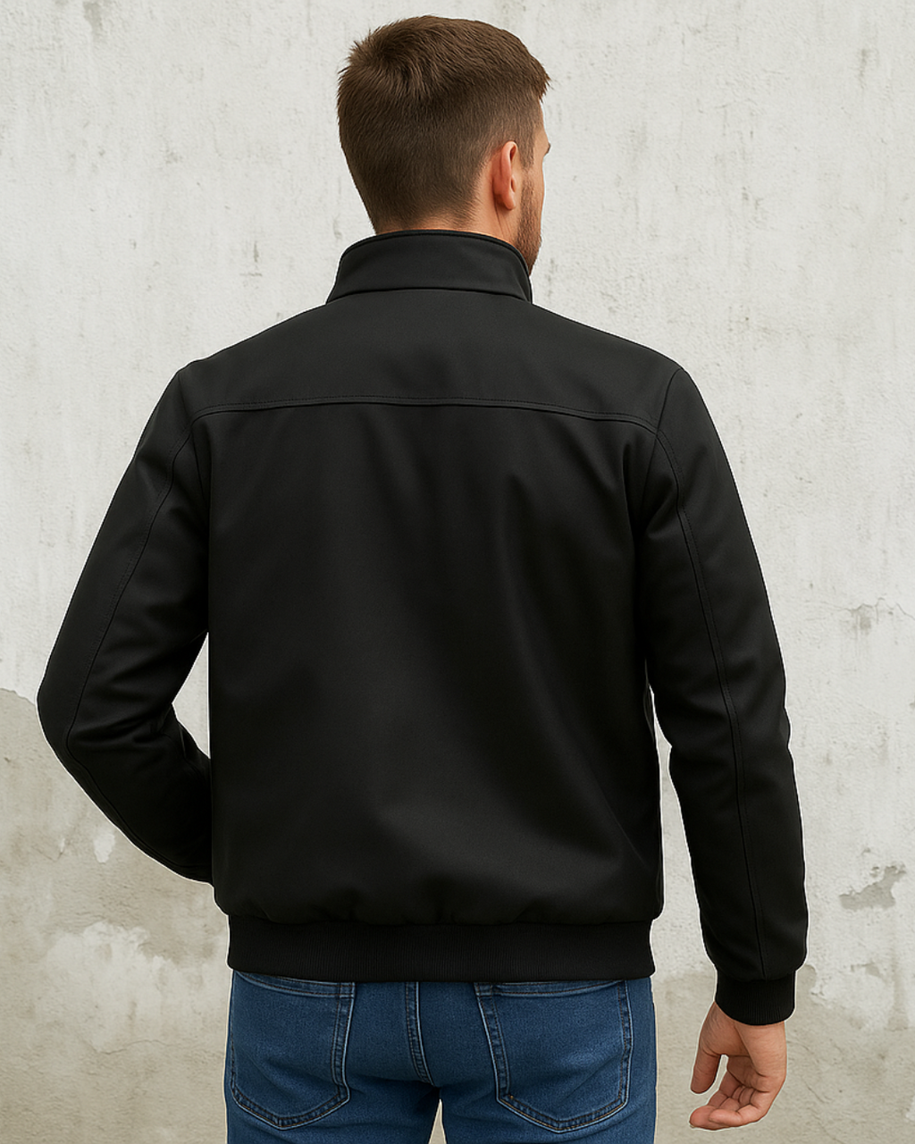 Casaco anti-rugas com forro interior suave para homem