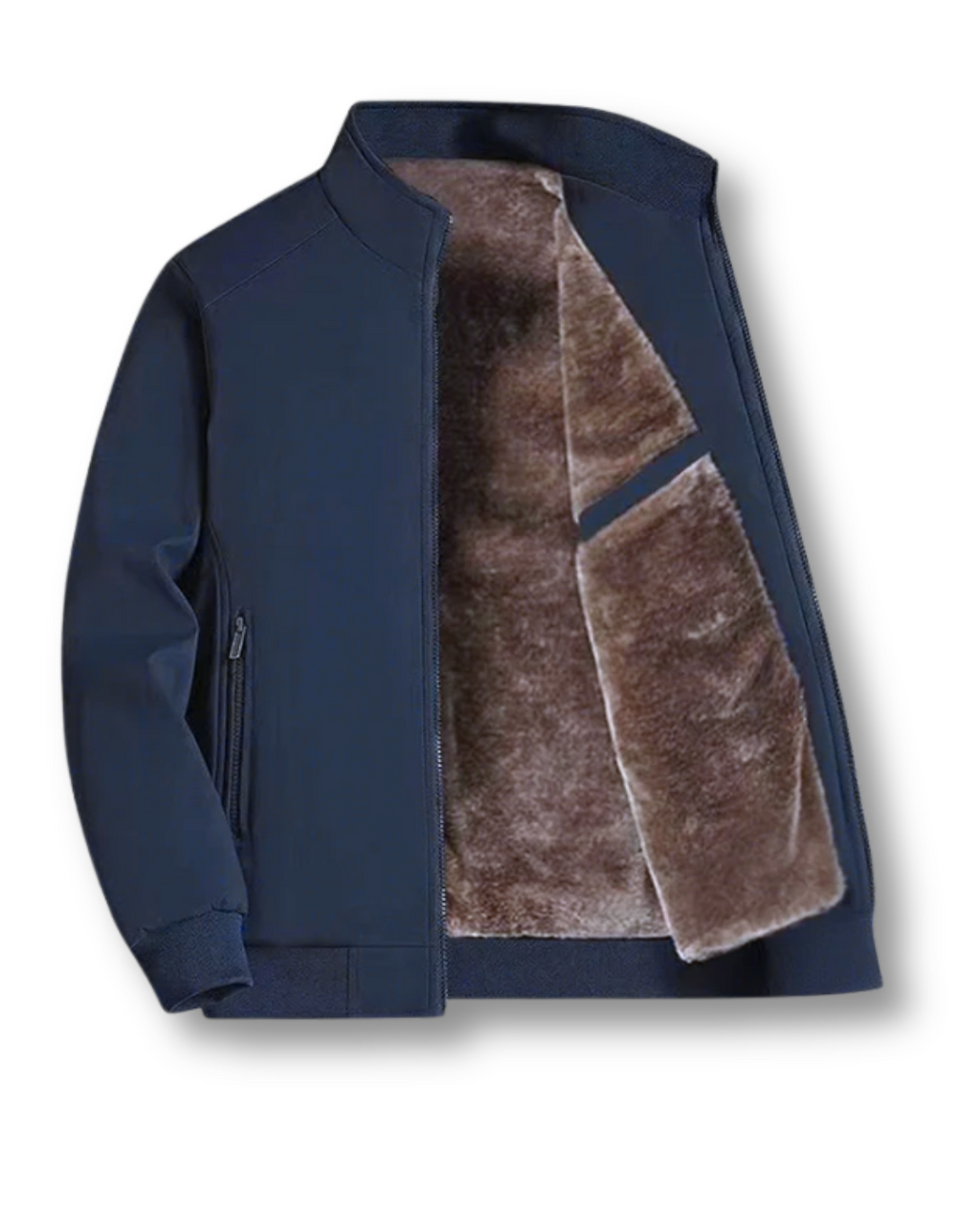 Casaco anti-rugas com forro interior suave para homem