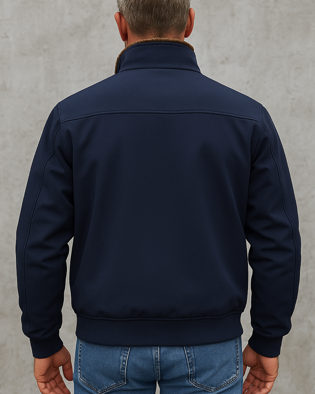 Casaco anti-rugas com forro interior suave para homem