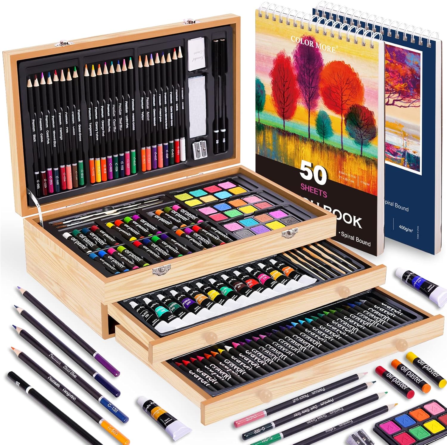 BLACK FRIDAY Sale Soon to be sold out💥💥💥 Buy 2 Get 1 Free 175 Piece Deluxe Art Set with 2 Drawing Pads